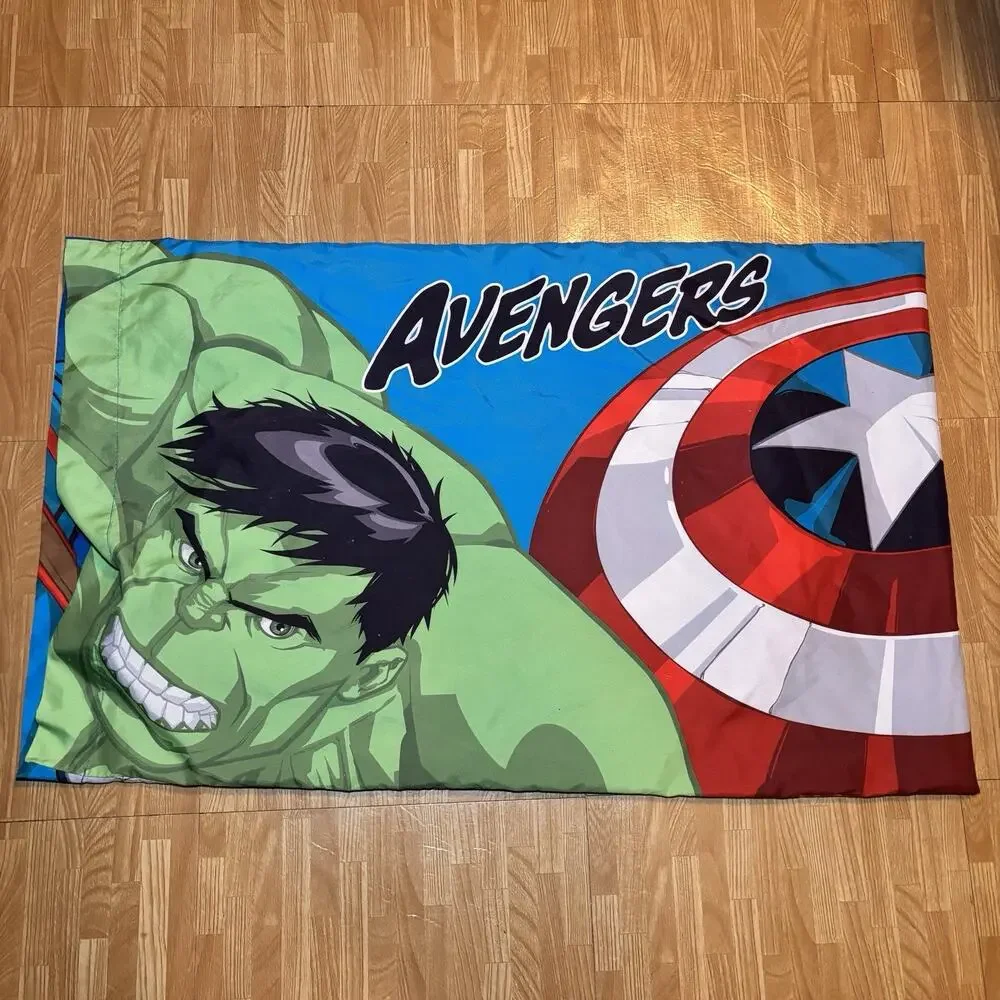 Marvel Avengers Pillowcase Hulk Captain America Iron Man Kids Standard